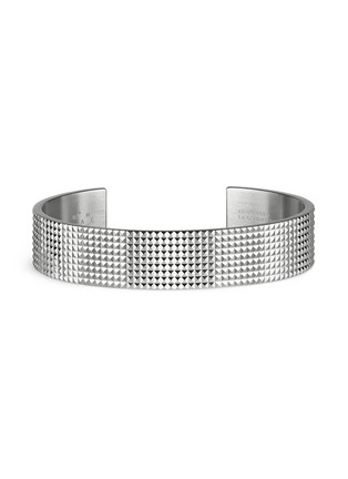 Main View - Click To Enlarge - LE GRAMME - 'Guilloché Le 41 Grammes' stud sterling silver cuff