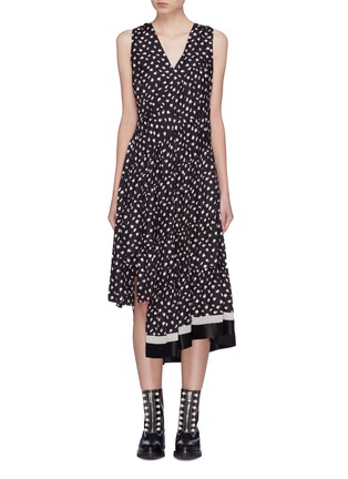 Main View - Click To Enlarge - 3.1 PHILLIP LIM - Floral print ruched tiered asymmetric silk dress