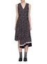 Main View - Click To Enlarge - 3.1 PHILLIP LIM - Floral print ruched tiered asymmetric silk dress