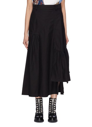 Main View - Click To Enlarge - 3.1 PHILLIP LIM - Pleated staggered hem utility skirt