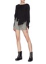 Figure View - Click To Enlarge - 3.1 PHILLIP LIM - Ruched tiered asymmetric silk blouse