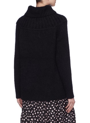 Back View - Click To Enlarge - 3.1 PHILLIP LIM - Oversized brushed rib knit turtleneck sweater