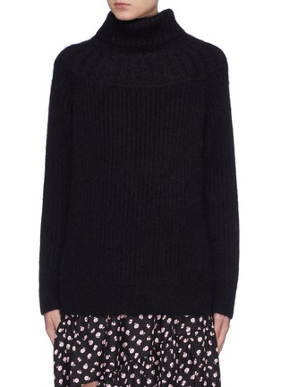 Main View - Click To Enlarge - 3.1 PHILLIP LIM - Oversized brushed rib knit turtleneck sweater