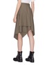 Back View - Click To Enlarge - 3.1 PHILLIP LIM - Buckled ruched drape handkerchief skirt