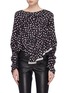 Main View - Click To Enlarge - 3.1 PHILLIP LIM - Floral print ruched tiered asymmetric silk blouse