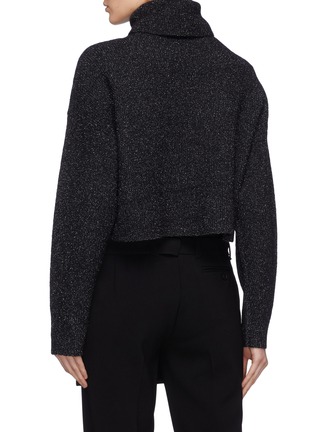 Back View - Click To Enlarge - 3.1 PHILLIP LIM - x Woolmark button cuff cropped turtleneck sweater