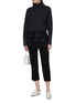 Figure View - Click To Enlarge - 3.1 PHILLIP LIM - x Woolmark button cuff cropped turtleneck sweater