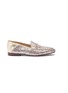 Main View - Click To Enlarge - SAM EDELMAN - 'Loraine' horsebit coarse glitter step-in loafers