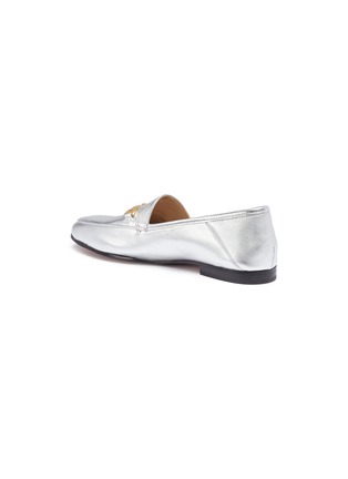 Detail View - Click To Enlarge - SAM EDELMAN - 'Loraine' horsebit metallic leather step-in loafers