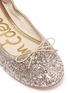 Detail View - Click To Enlarge - SAM EDELMAN - 'Felicia' coarse glitter ballet flats