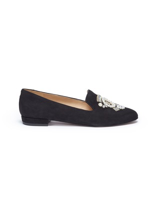 Main View - Click To Enlarge - SAM EDELMAN - 'Josaphina' embellished suede loafers