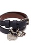 Detail View - Click To Enlarge - ALEXANDER MCQUEEN - Skull charm double wrap leather bracelet