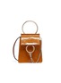 Main View - Click To Enlarge - CHLOÉ - 'Faye' small horse embossed leather bracelet bag