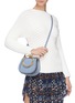 Front View - Click To Enlarge - CHLOÉ - 'Nile' small bracelet handle leather crossbody bag