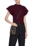 Figure View - Click To Enlarge - CHLOÉ - 'Faye' small horse embroidered leather bracelet bag