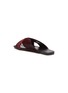 Detail View - Click To Enlarge - ALUMNAE - 'X-Slide' leopard print calfhair slide sandals