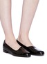 Figure View - Click To Enlarge - ALUMNAE - 'Garconne' croc embossed leather flats
