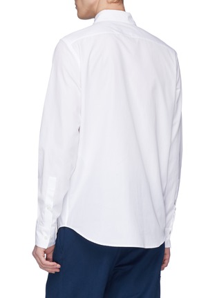 Back View - Click To Enlarge - MARNI - Tartan plaid flannel panel shirt