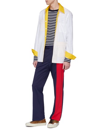 Figure View - Click To Enlarge - MARNI - Colourblock jersey pants