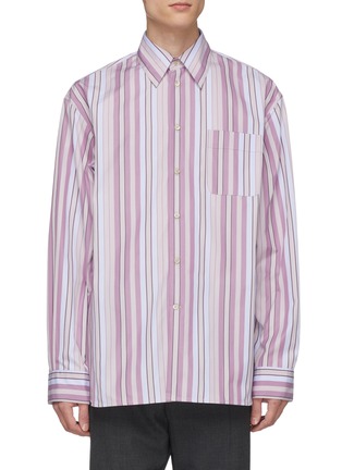Main View - Click To Enlarge - MARNI - Colourblock stripe shirt