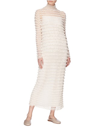 Figure View - Click To Enlarge - THE ROW - 'Fairy' crochet open knit dress