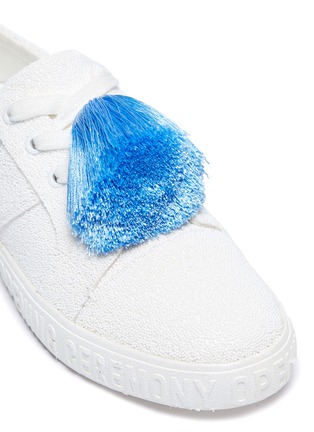 Detail View - Click To Enlarge - OPENING CEREMONY - Detachable pompom beaded sneakers