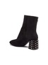 Detail View - Click To Enlarge - ASH - 'Hyde' embellished heel suede ankle boots