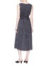 Back View - Click To Enlarge - CO - Sash tie stripe sleeveless dress