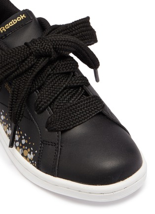 Detail View - Click To Enlarge - REEBOK - 'Royal Complete' speckle leather kids sneakers