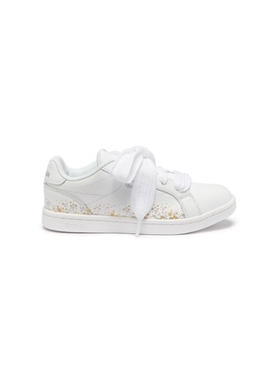Main View - Click To Enlarge - REEBOK - 'Royal Complete' speckle leather kids sneakers