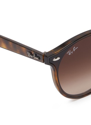 Detail View - Click To Enlarge - RAY-BAN - 'Blaze' tortoiseshell acetate round sunglasses