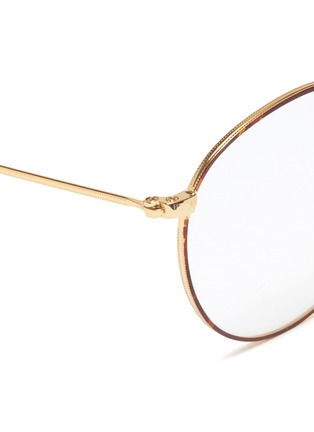 Detail View - Click To Enlarge - RAY-BAN - 'RX3447' tortoiseshell rim metal round optical glasses