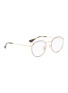 Figure View - Click To Enlarge - RAY-BAN - 'RX3447' tortoiseshell rim metal round optical glasses