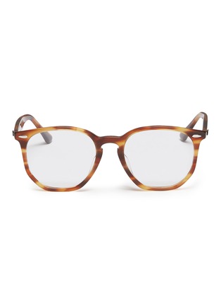 Main View - Click To Enlarge - RAY-BAN - 'RX7151' marble effect acetate square optical glasses