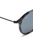 Detail View - Click To Enlarge - RAY-BAN - 'Fleck' tortoiseshell acetate front metal round sunglasses