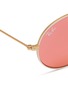 Detail View - Click To Enlarge - RAY-BAN - 'RB3594' metal oval sunglasses