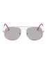 Main View - Click To Enlarge - RAY-BAN - 'General' metal square aviator sunglasses