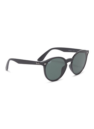 Figure View - Click To Enlarge - RAY-BAN - 'Blaze' acetate round sunglasses