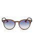 Main View - Click To Enlarge - RAY-BAN - 'RB2180F' tortoiseshell acetate round sunglasses