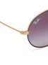 Detail View - Click To Enlarge - RAY-BAN - 'RB3594' metal oval sunglasses