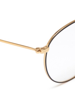 Detail View - Click To Enlarge - RAY-BAN - 'RX3447' metal round optical glasses