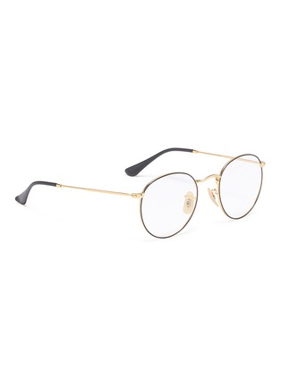 Figure View - Click To Enlarge - RAY-BAN - 'RX3447' metal round optical glasses