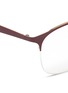 Detail View - Click To Enlarge - RAY-BAN - 'Clubmaster' browline metal square optical glasses