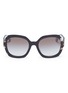 Main View - Click To Enlarge - PRADA - Colourblock acetate square sunglasses