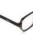 Detail View - Click To Enlarge - PRADA - Colourblock acetate square opetical glasses