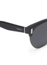 Detail View - Click To Enlarge - PRADA - Acetate brow bar round sunglasses