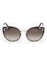 Main View - Click To Enlarge - MIU MIU - Cutout metal cat eye sunglasses