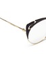 Detail View - Click To Enlarge - MIU MIU - Cutout browline metal cat eye optical glasses