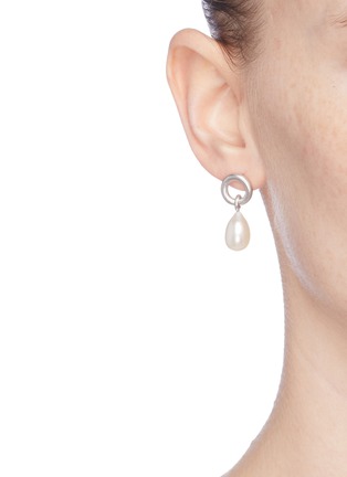 Figure View - Click To Enlarge - BELINDA CHANG - Freshwater pearl drop earrings