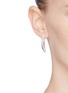 Figure View - Click To Enlarge - BELINDA CHANG - 'Palm leaf' small drop earrings